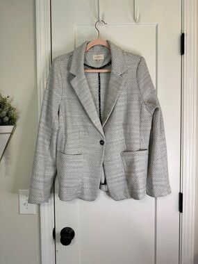 Skies Are Blue Knit Blazer Jacket